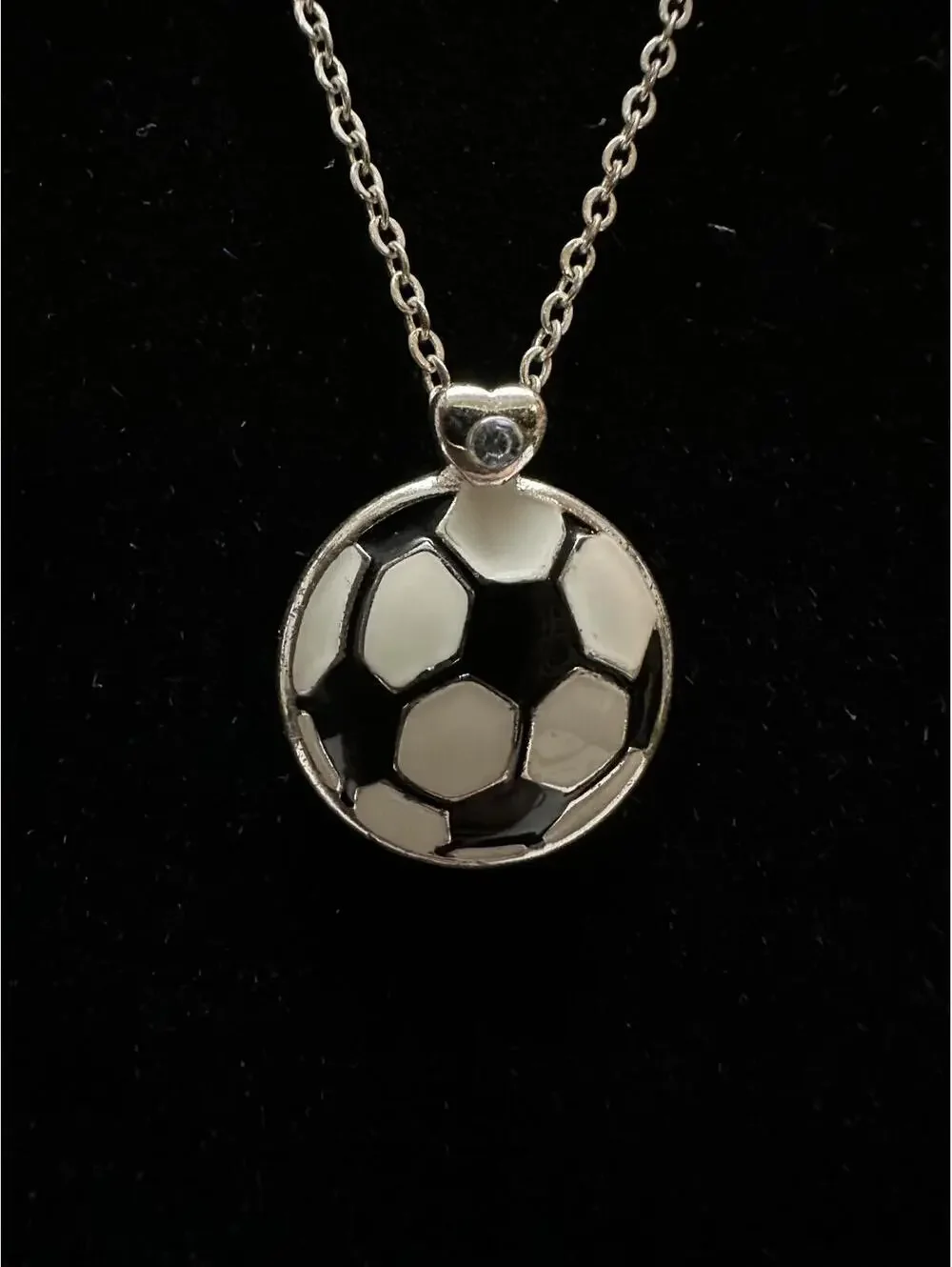 Vintage Set of 3 Silver Tone Pendants Chains